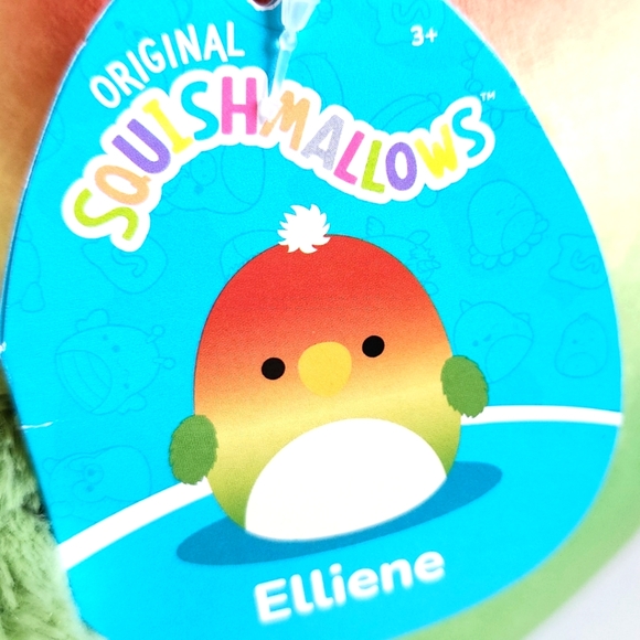 ELLIENE 🦜 Ombre Parrot Original Squishmallows by Kelly Toy ☆》NWT《☆ - Picture 3 of 7